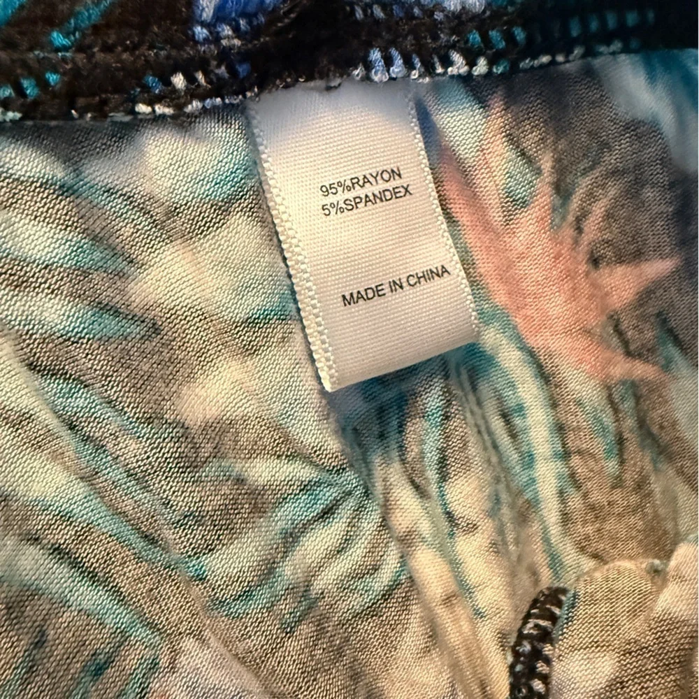 Koolaburra by UGG Tropical Bird Pajamas Size L Soft Luxe Floral Stretch Comfy